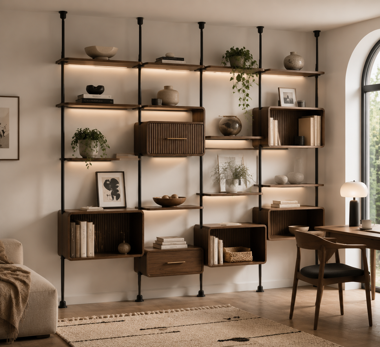 Avelluno™ Norelle Bamboo Corner Organizer Rack